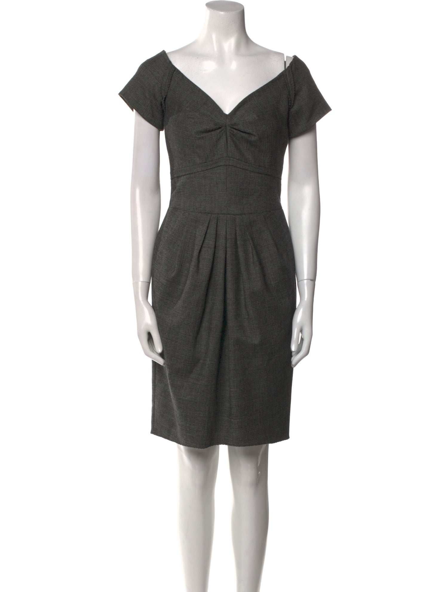 Peter Som V-Neck Knee-Length Dress
