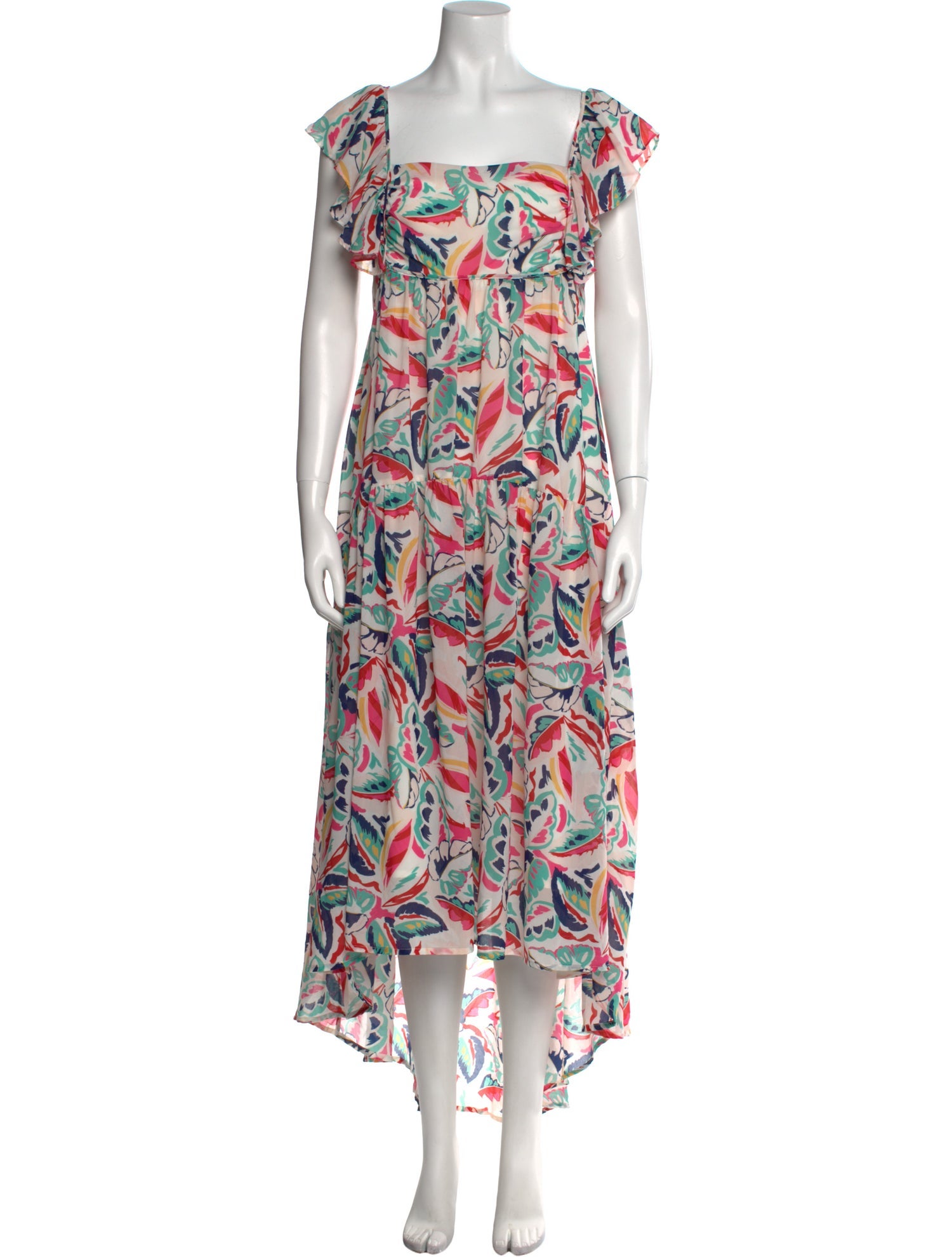 Peter Som Floral Print Long Dress