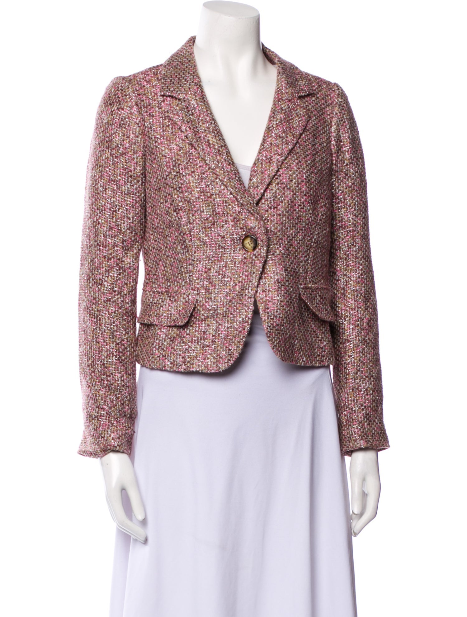 Peter Som Tweed Pattern Blazer