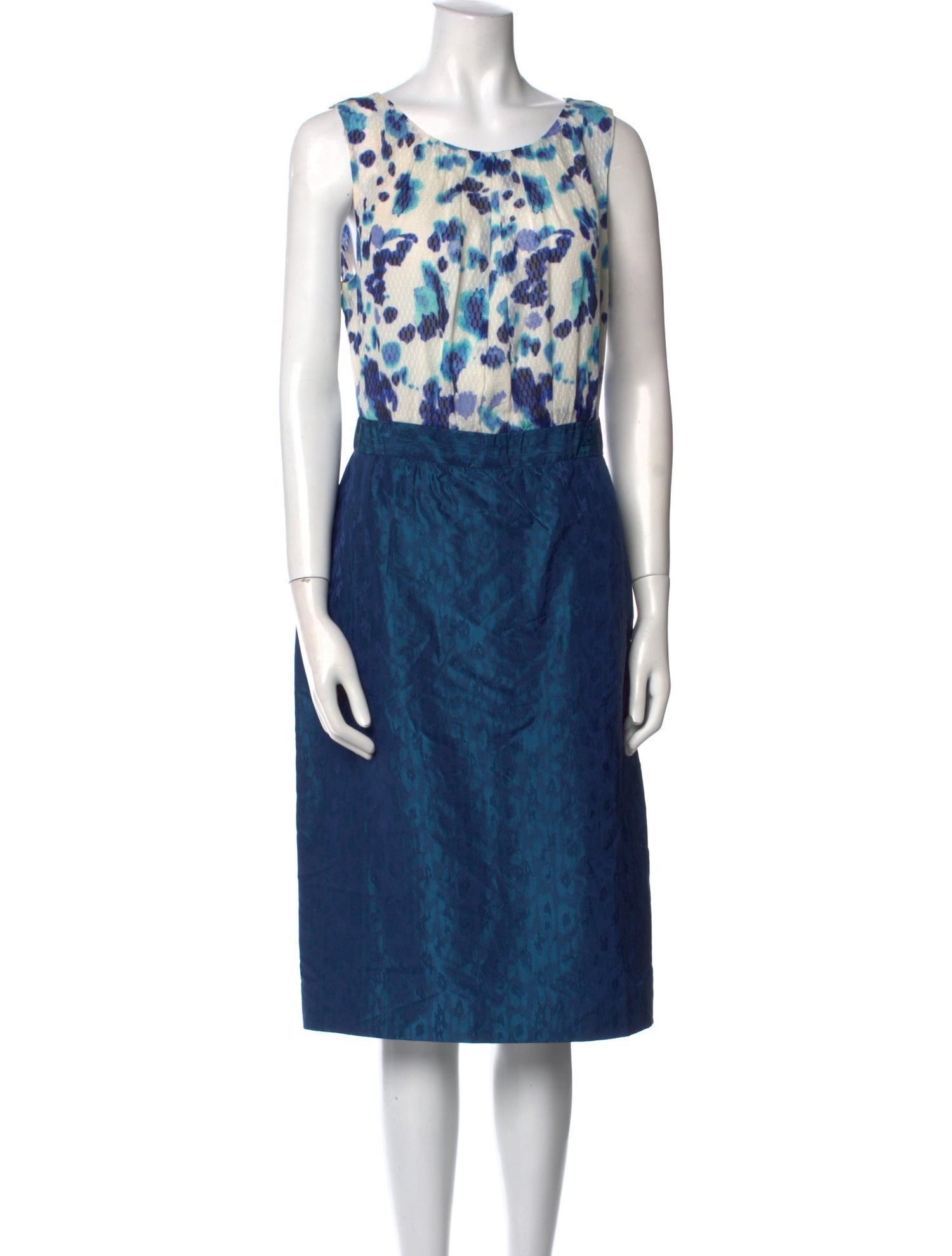 Peter Som Animal Print Midi Length Dress