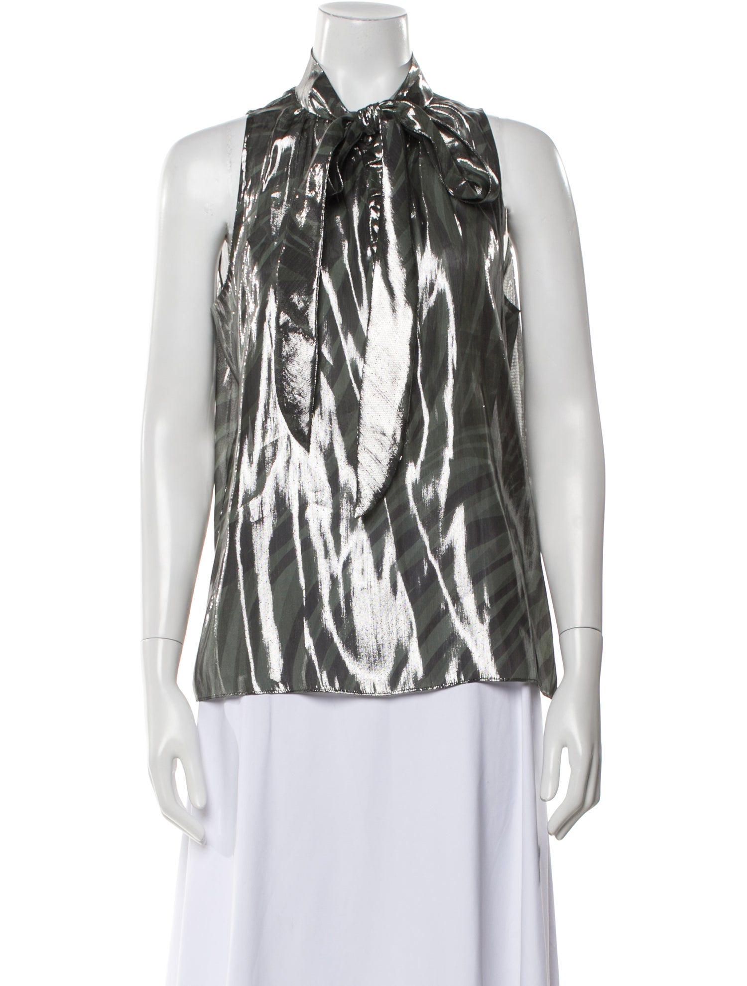 Peter Som Silk Printed Top