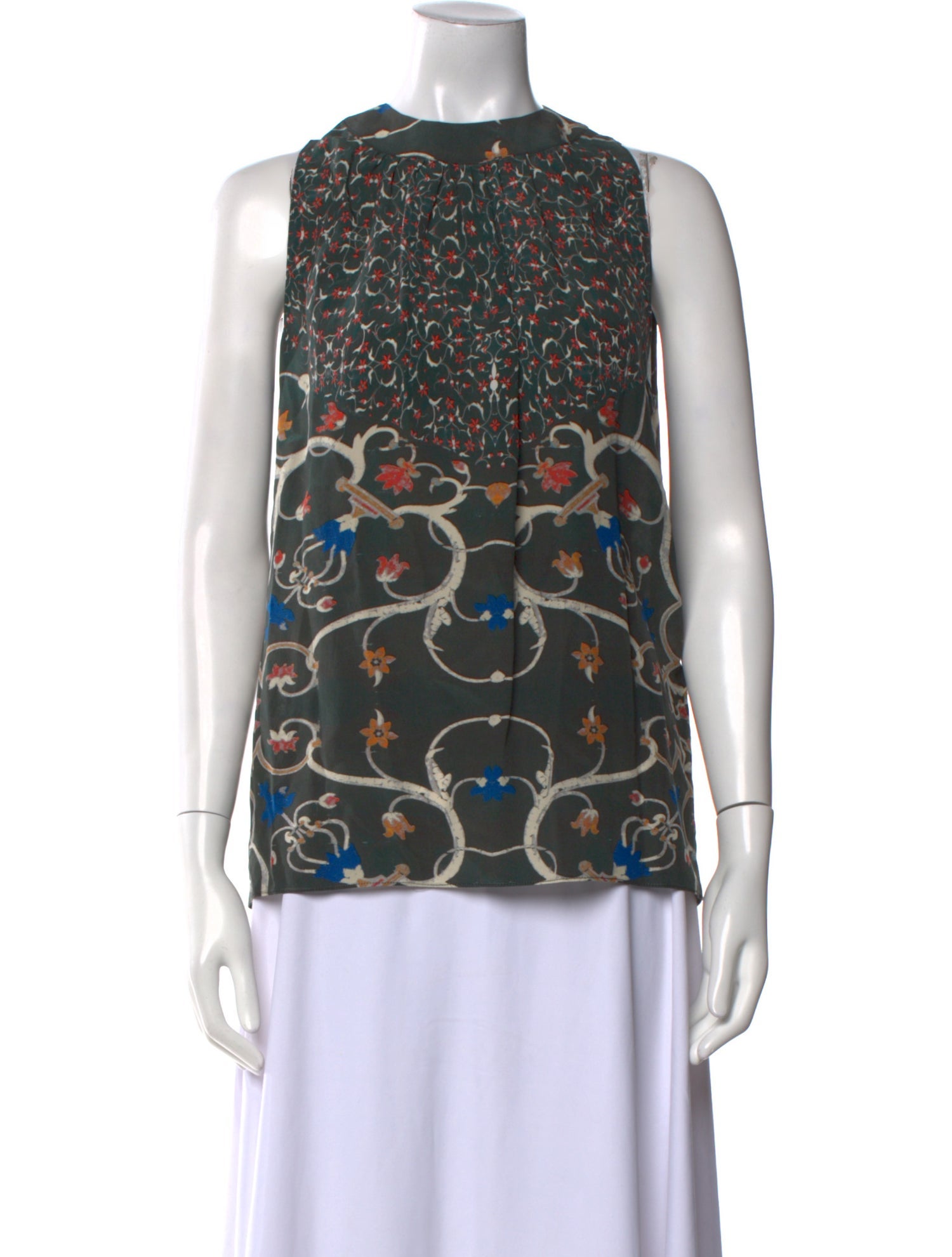 Peter Som Silk Printed Blouse