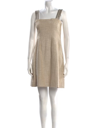 Peter Som Square Neckline Mini Dress