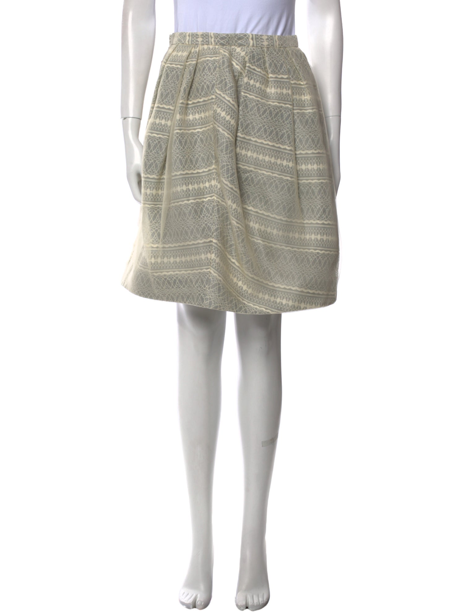 Peter Som Silk Knee-Length Skirt