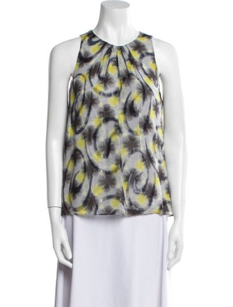 Peter Som Silk Printed Blouse