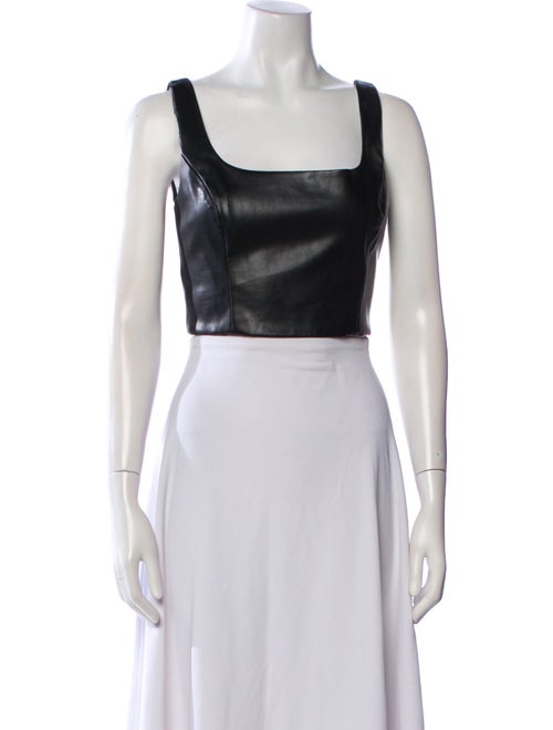Peter Som Square Neckline Sleeveless Crop Top