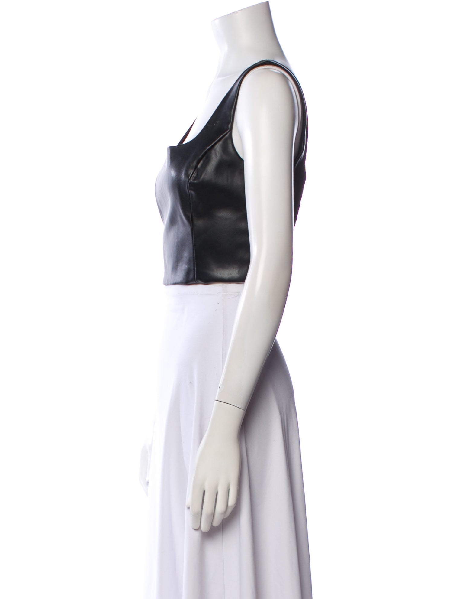 Peter Som Square Neckline Sleeveless Crop Top