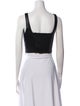 Peter Som Square Neckline Sleeveless Crop Top
