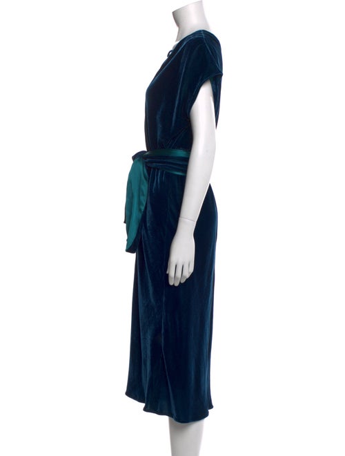 Peter Som V-Neck Midi Length Dress
