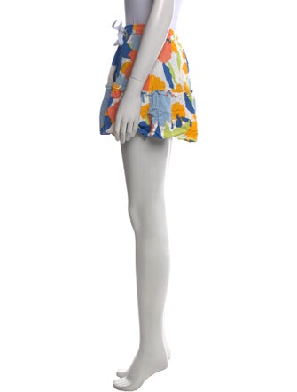 Peter Som Floral Print Mini Skirt