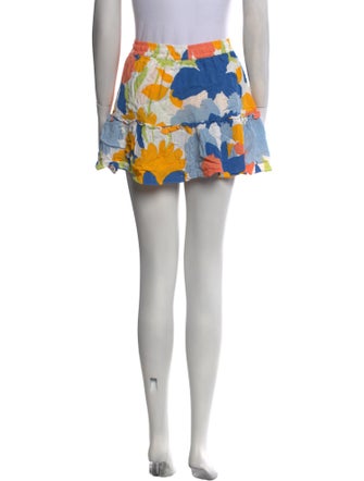 Peter Som Floral Print Mini Skirt