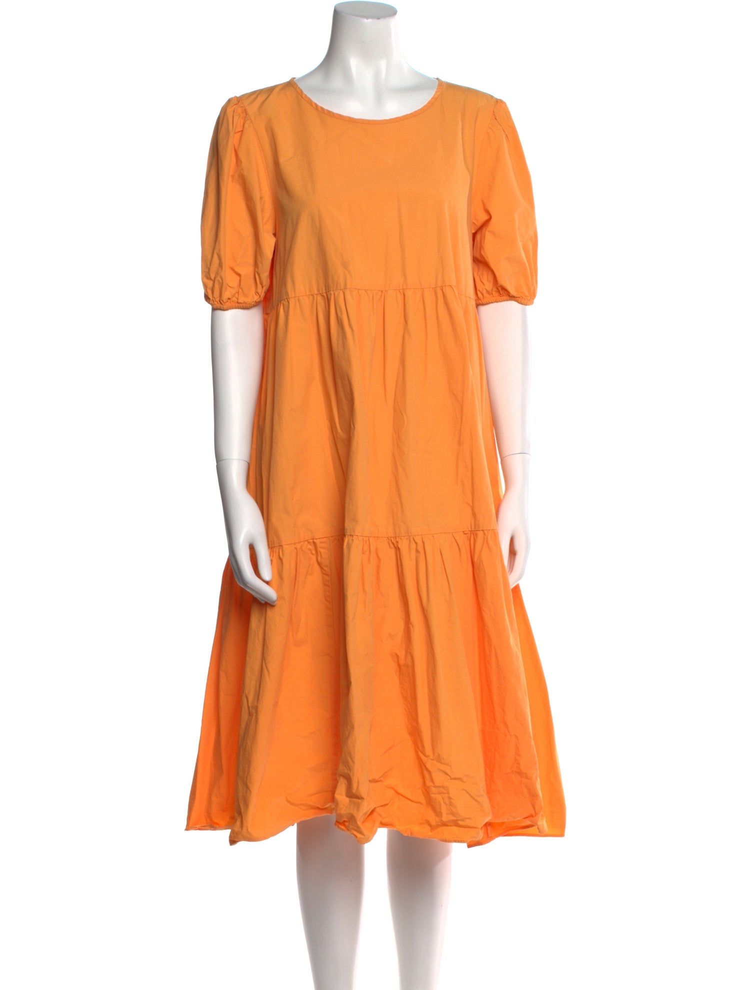 Peter Som Scoop Neck Midi Length Dress