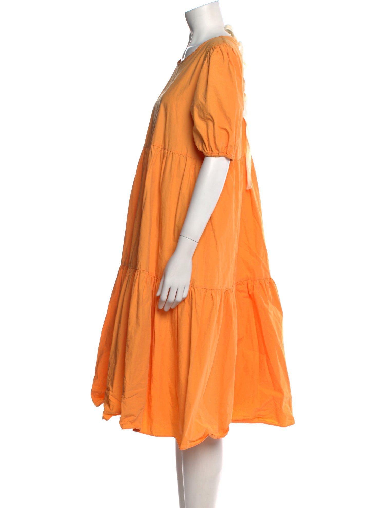 Peter Som Scoop Neck Midi Length Dress