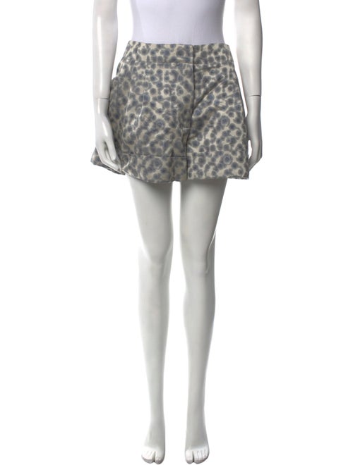Peter Som Animal Print Mini Shorts