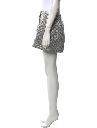 Peter Som Animal Print Mini Shorts