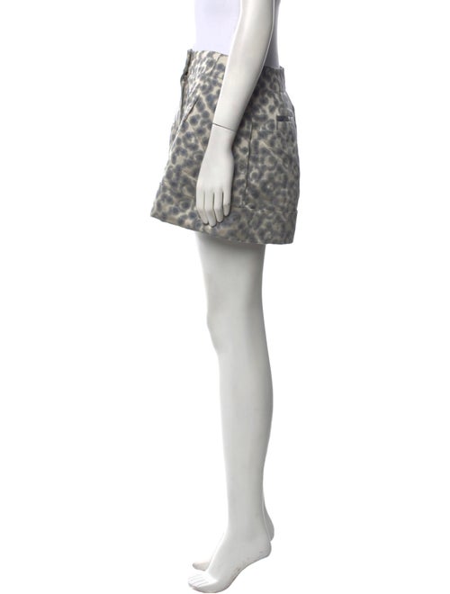 Peter Som Animal Print Mini Shorts