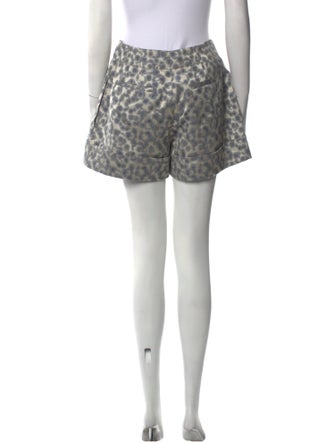 Peter Som Animal Print Mini Shorts