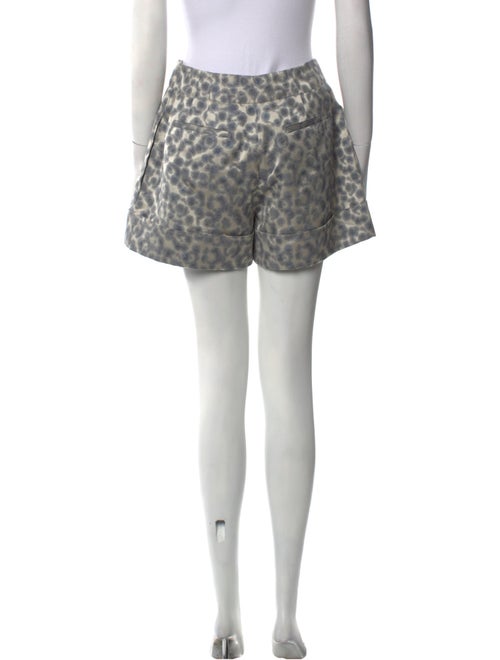 Peter Som Animal Print Mini Shorts