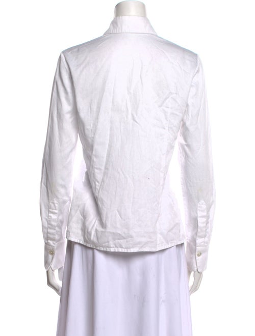 Peter Som Long Sleeve Button-Up Top