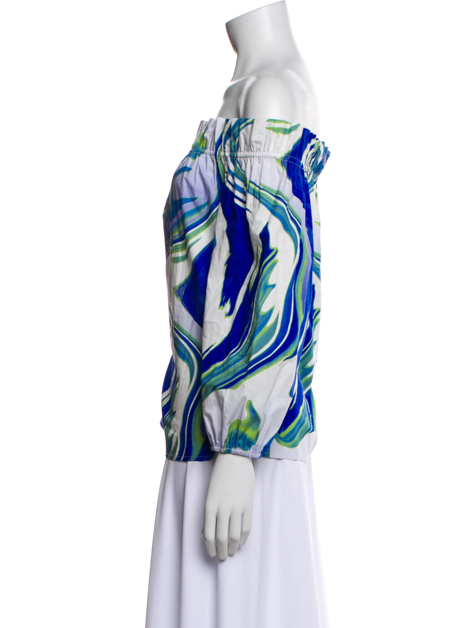 Peter Som Printed Off-The-Shoulder Blouse w/ Tags
