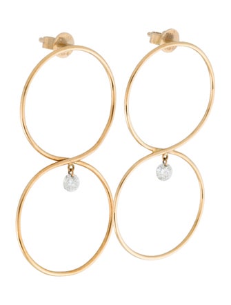Persée 18K Diamond Le Huit Drop Earrings