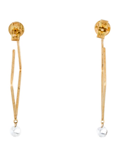 Persée 18K Diamond Geometric Drop Earrings