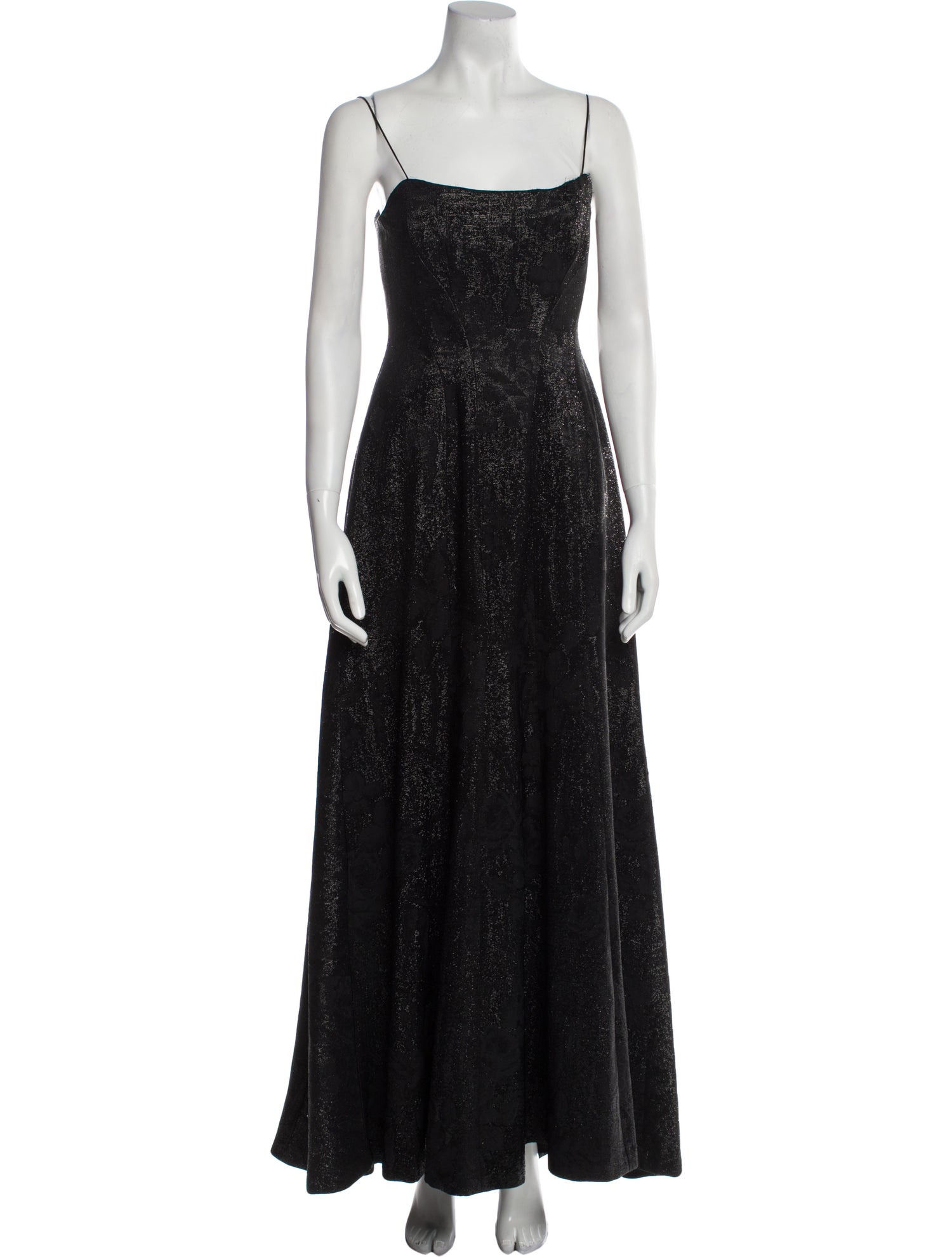 Peter Soronen Square Neckline Long Dress