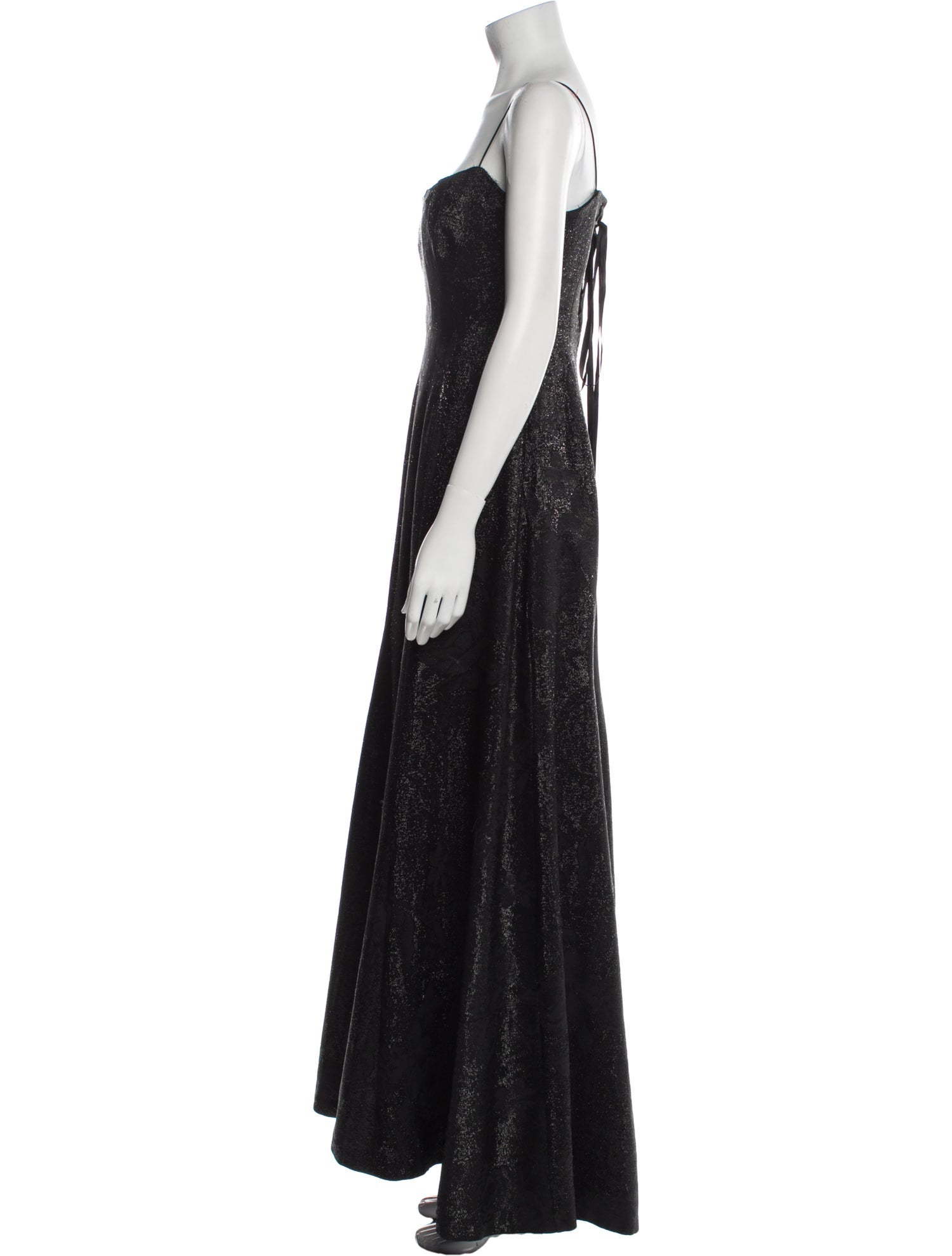 Peter Soronen Square Neckline Long Dress