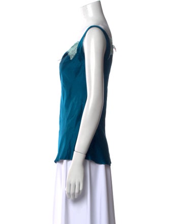 Peter Soronen Silk Cowl Neck Top