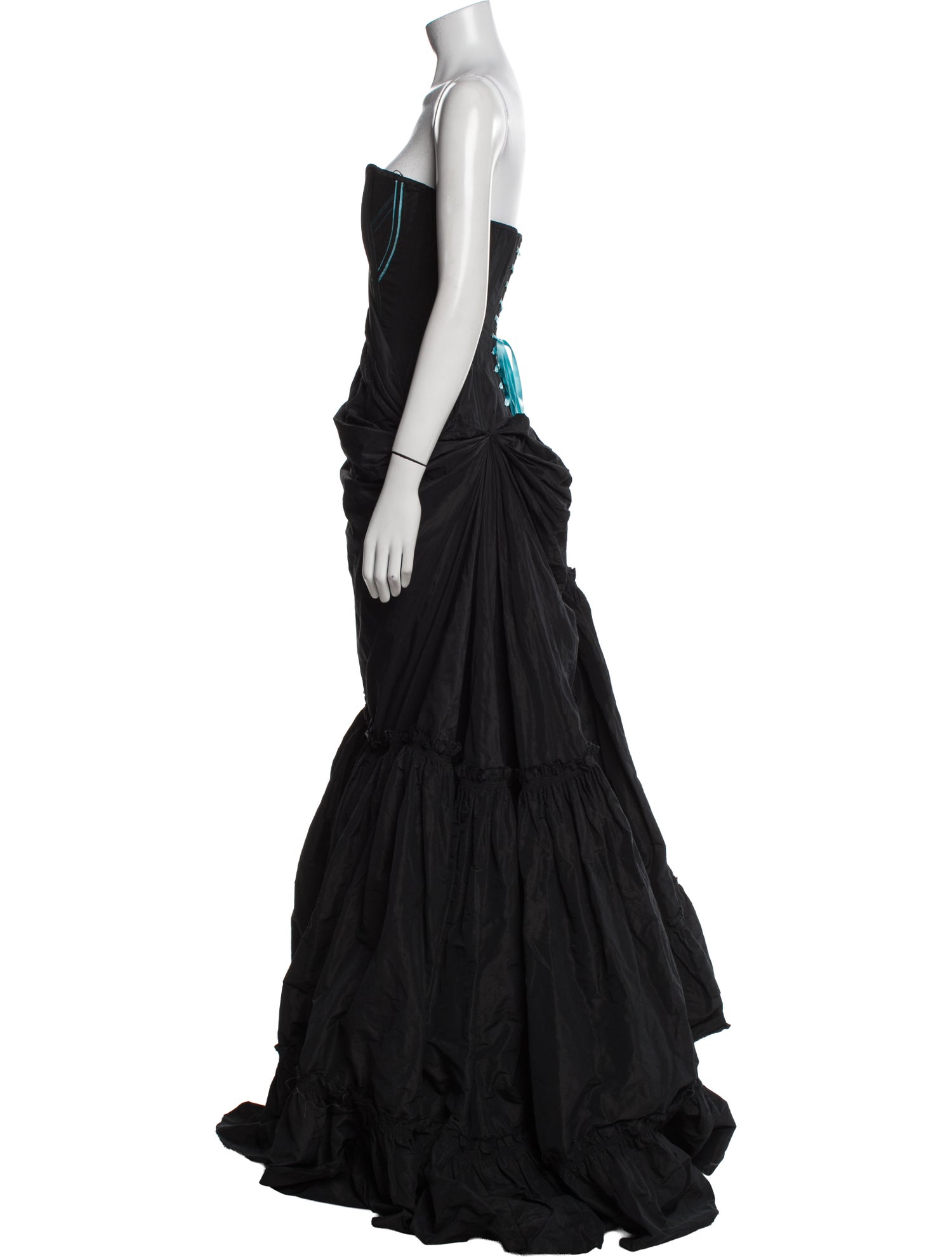Peter Soronen Strapless Long Dress