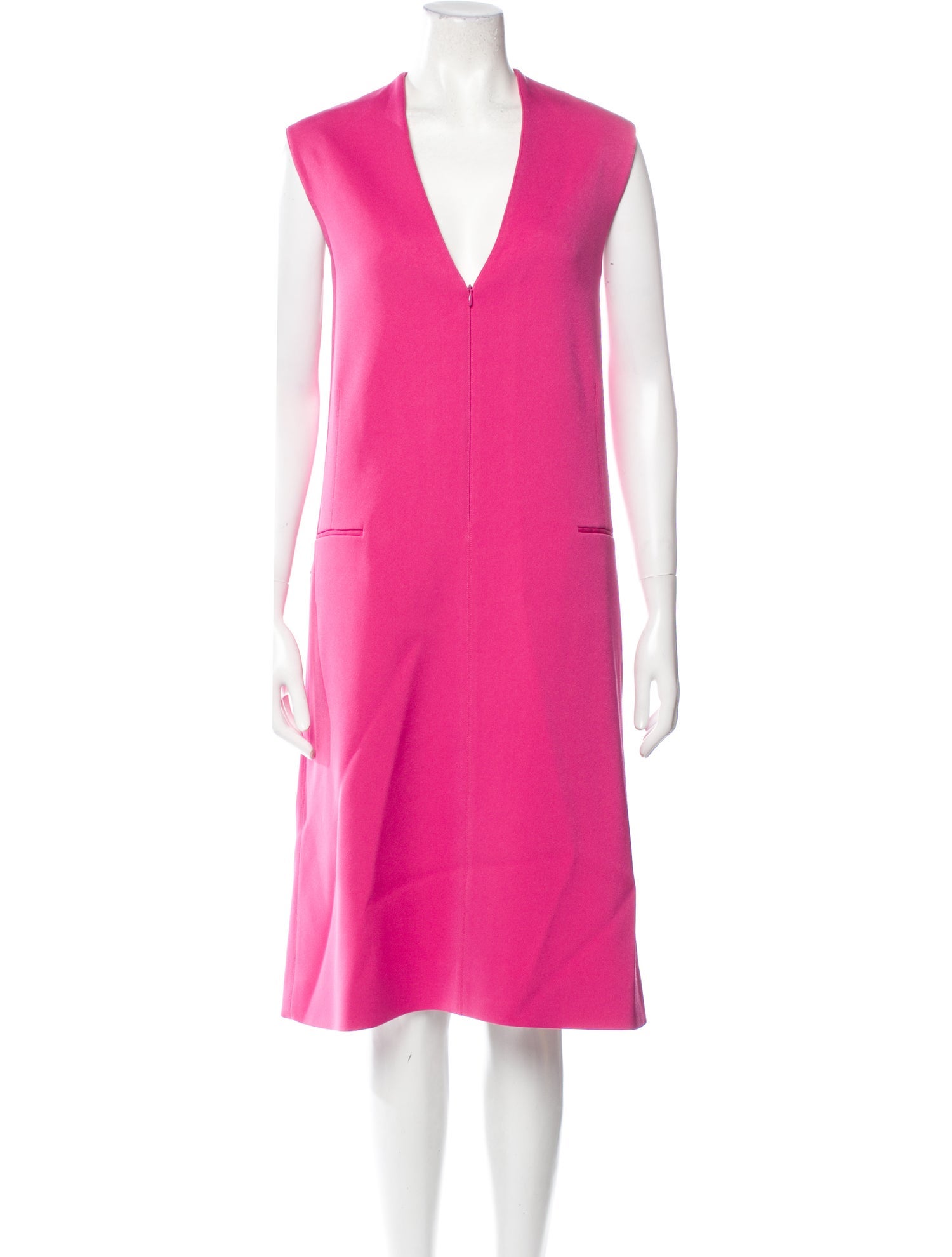 Peter Do V-Neck Midi Length Dress