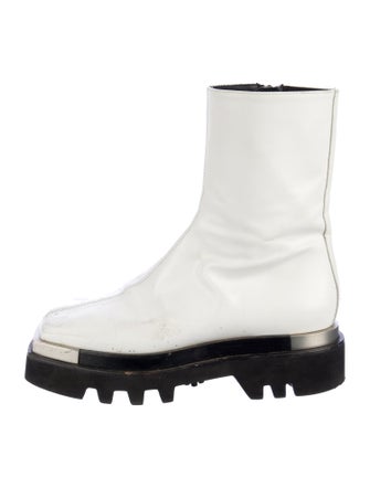 Peter Do Leather Combat Boots