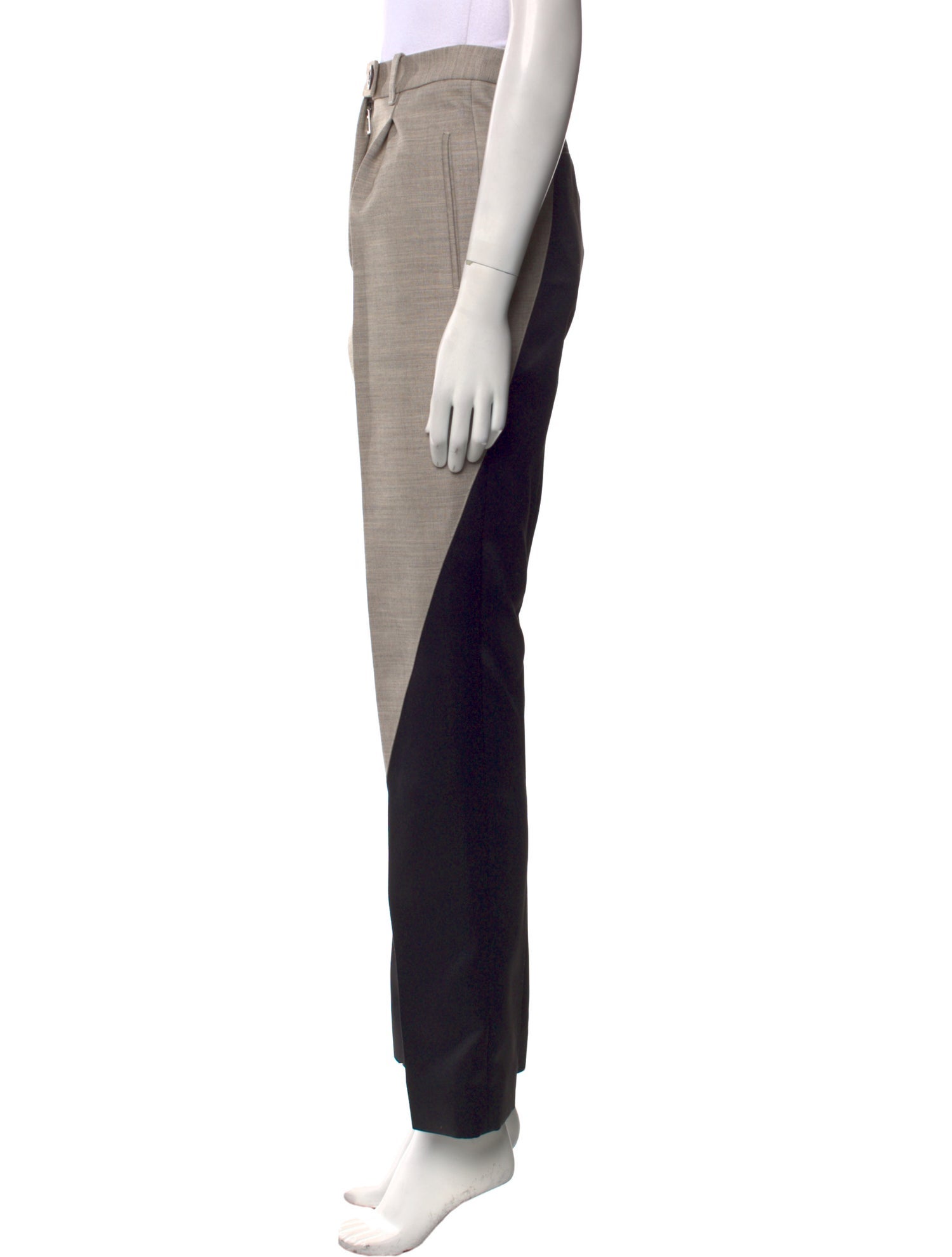 Peter Do Colorblock Pattern Straight Leg Pants