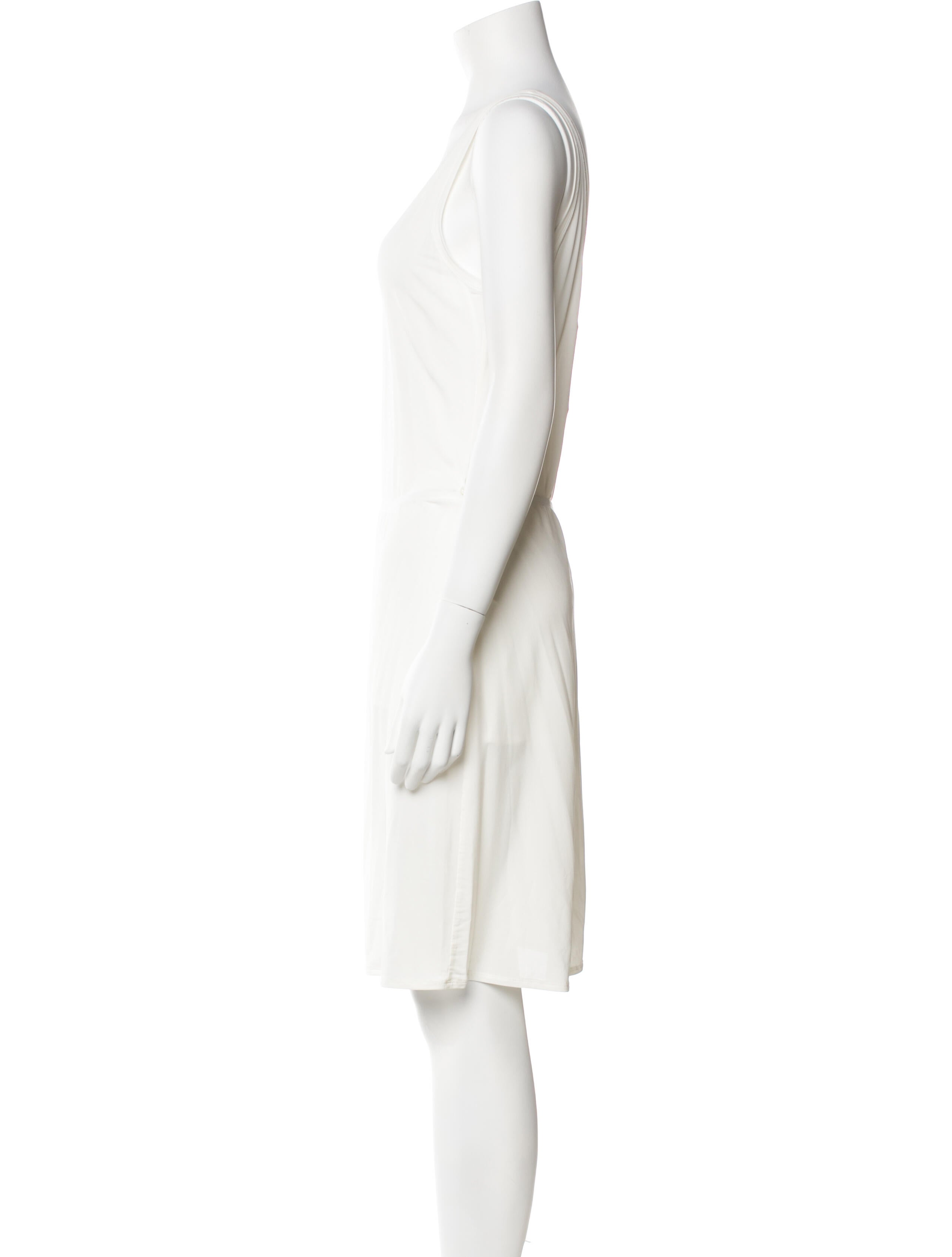 Peter Do Scoop Neck Knee-Length Dress