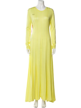 Peter Do Crew Neck Long Dress