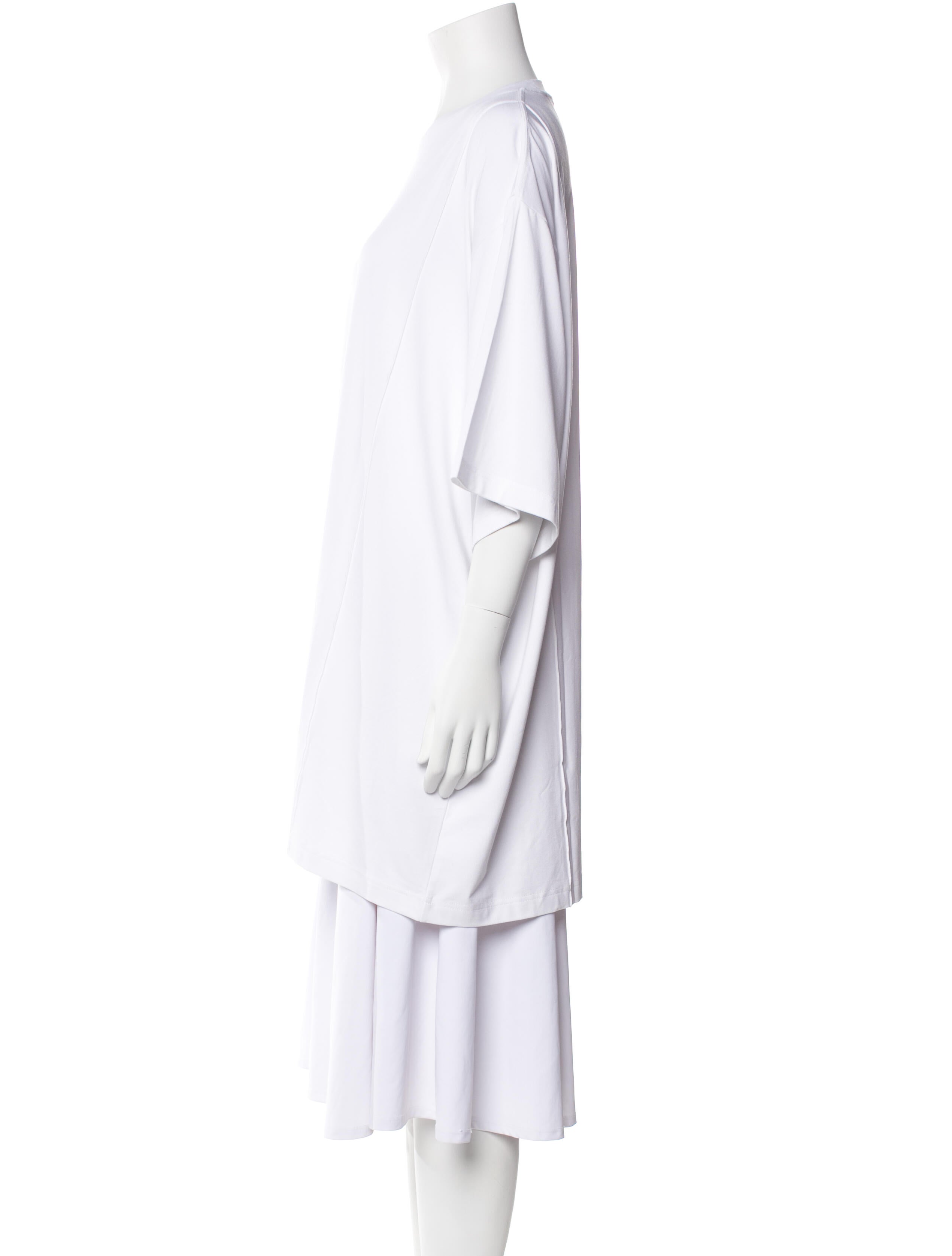 Peter Do Bateau Neckline Three-Quarter Sleeve Tunic