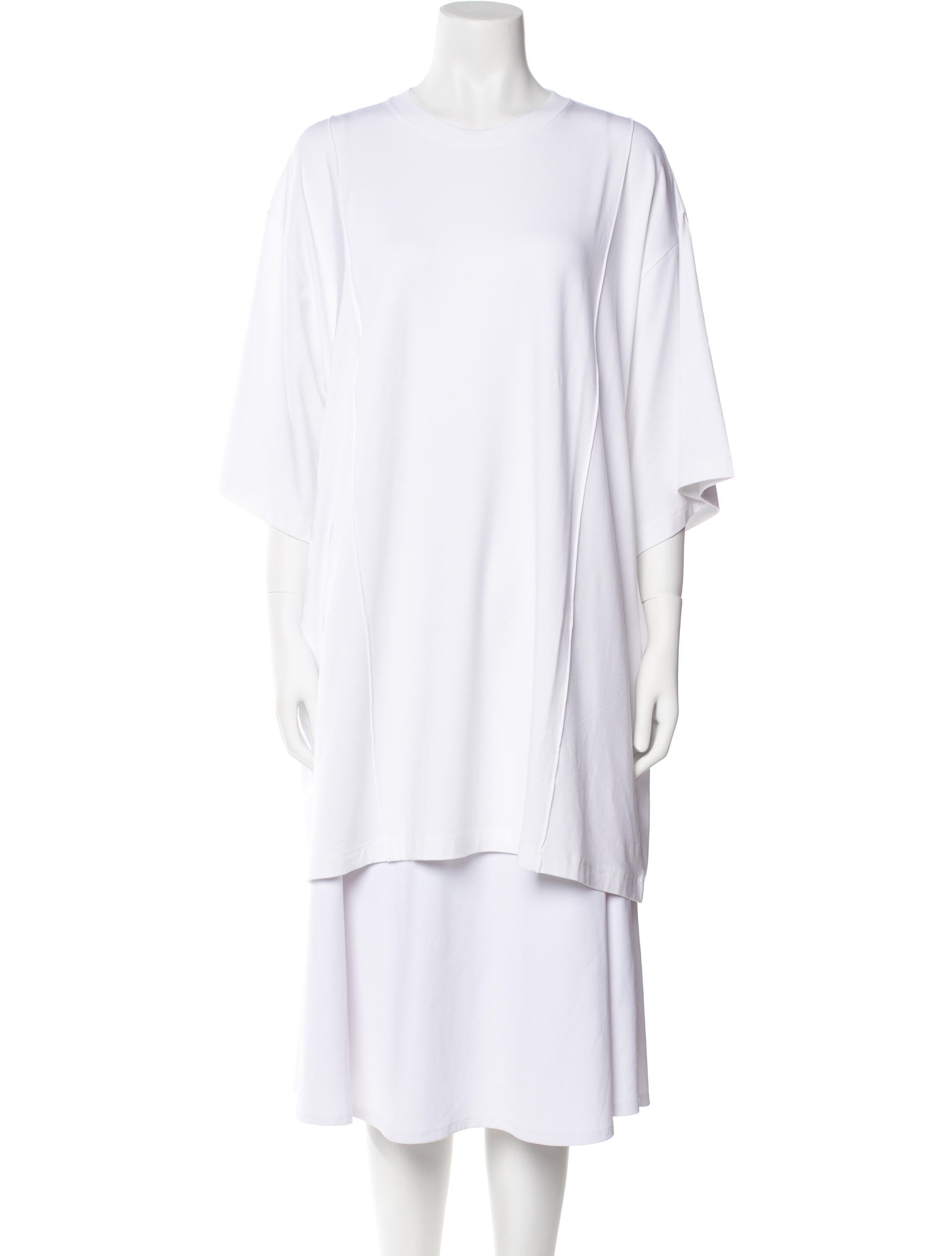 Peter Do Bateau Neckline Three-Quarter Sleeve Tunic