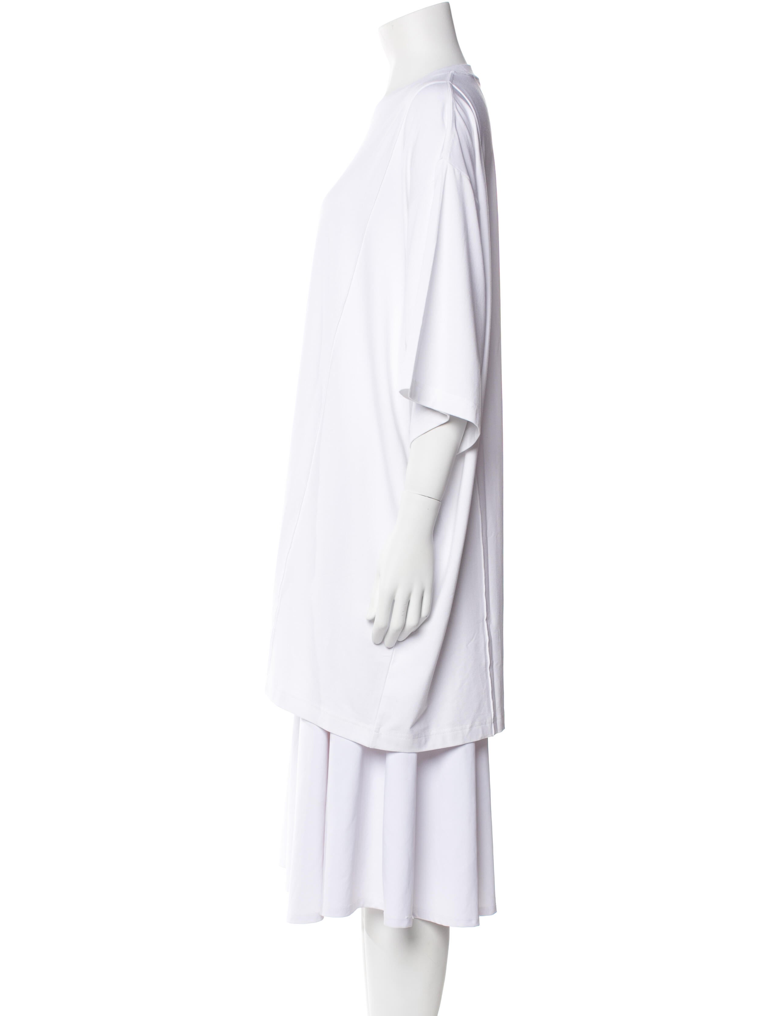 Peter Do Bateau Neckline Three-Quarter Sleeve Tunic