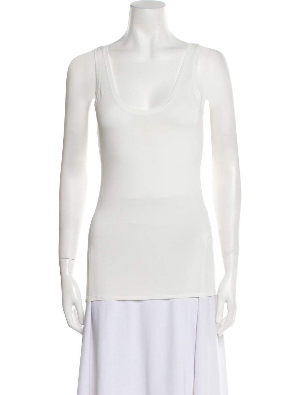 Peter Do Tank Top White Scoop Neck