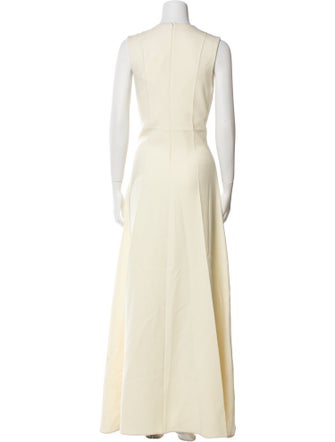 Peter Do Crew Neck Long Dress