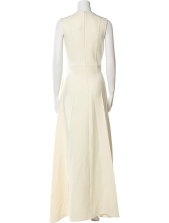 Peter Do Crew Neck Long Dress