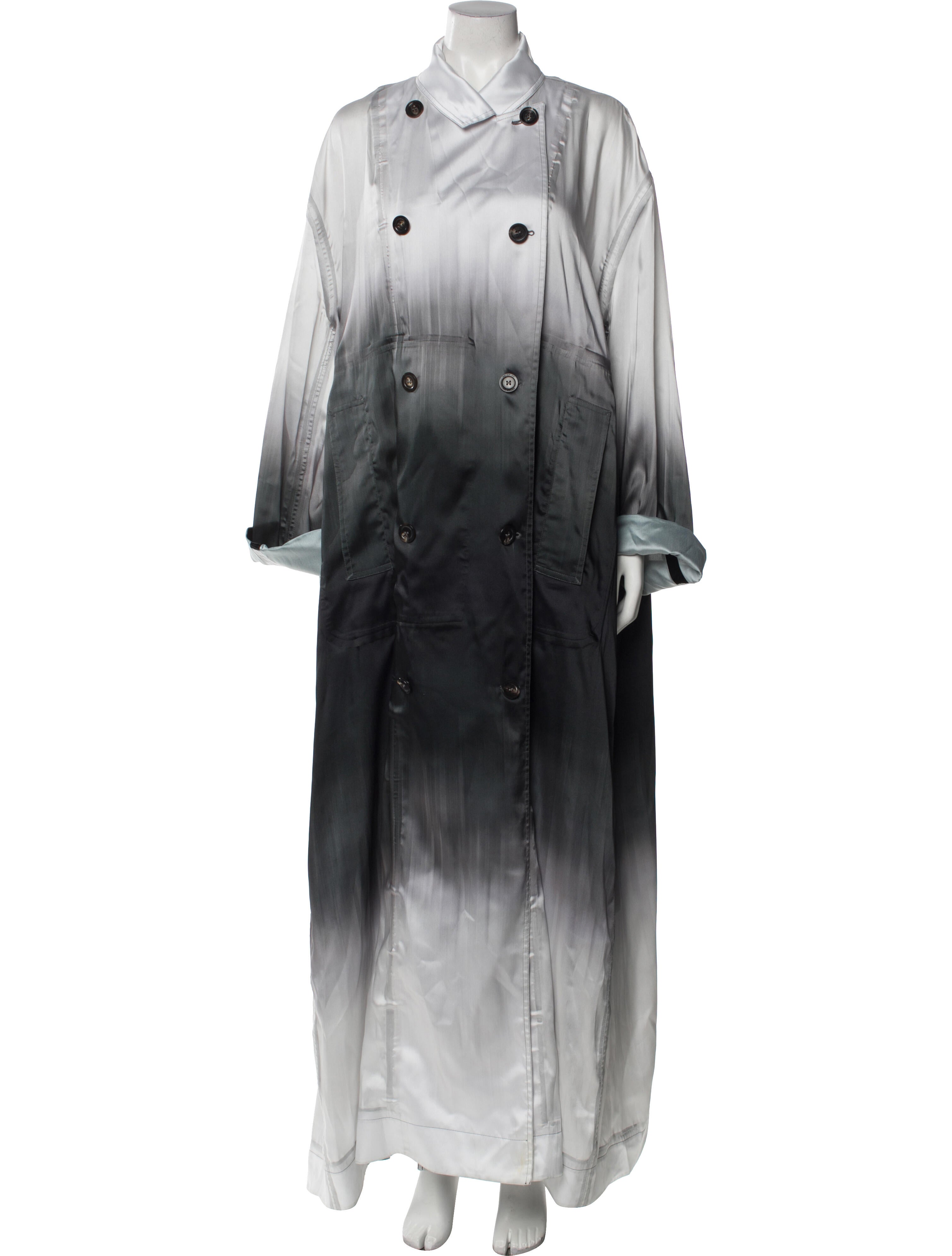 Peter Do Colorblock Pattern Trench Coat