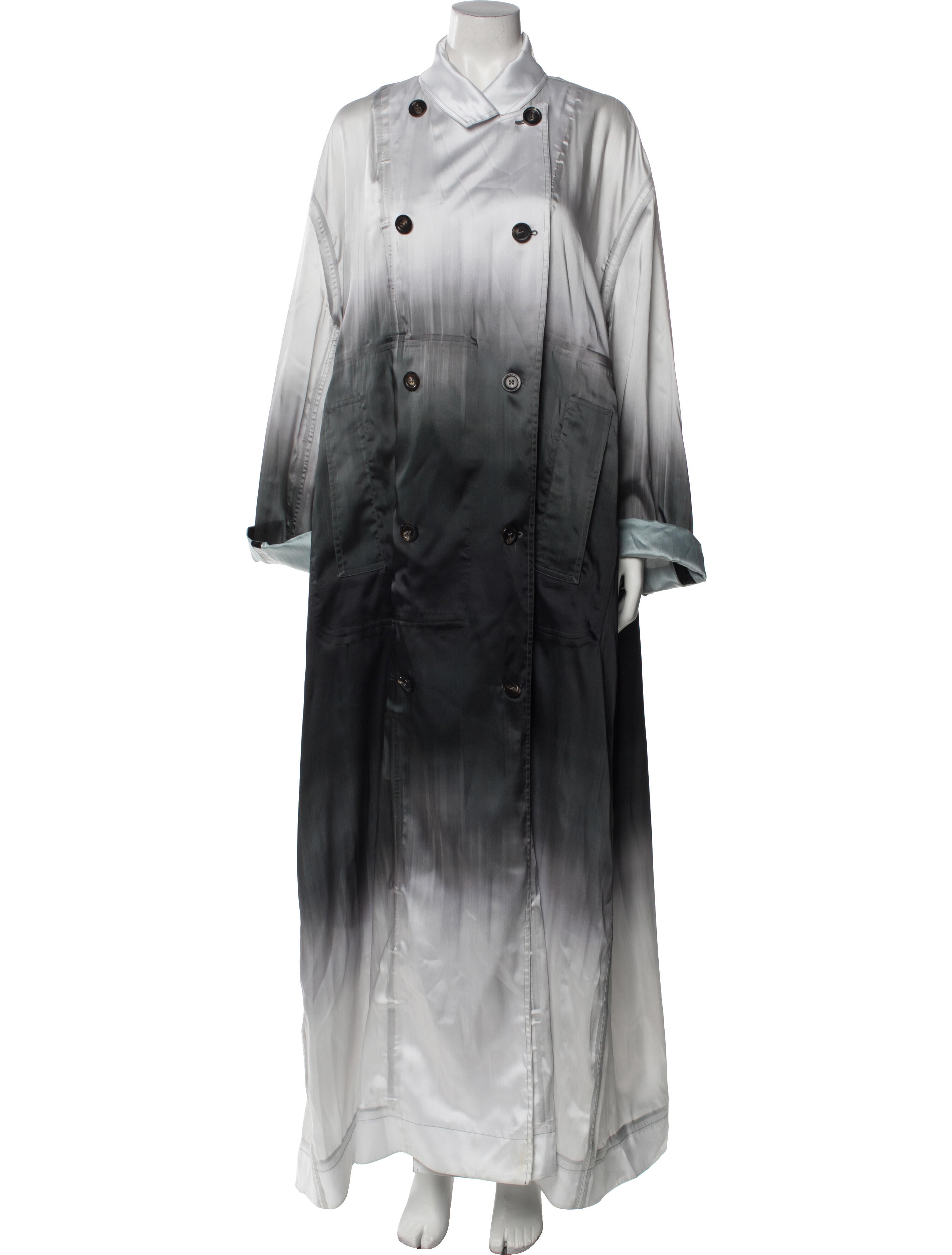 Peter Do Colorblock Pattern Trench Coat