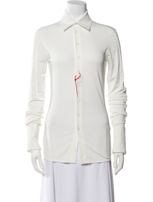 Peter Do Long Sleeve Button-Up Top