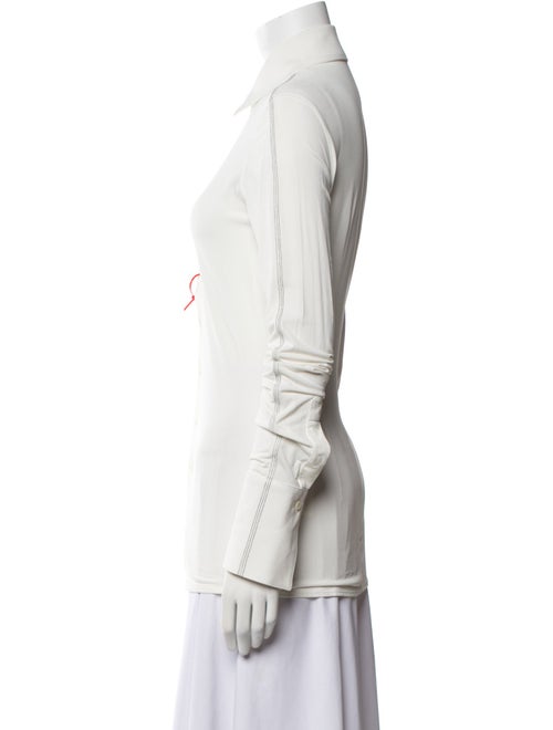 Peter Do Long Sleeve Button-Up Top