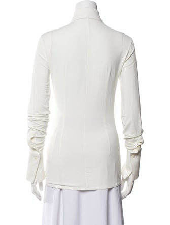 Peter Do Long Sleeve Button-Up Top