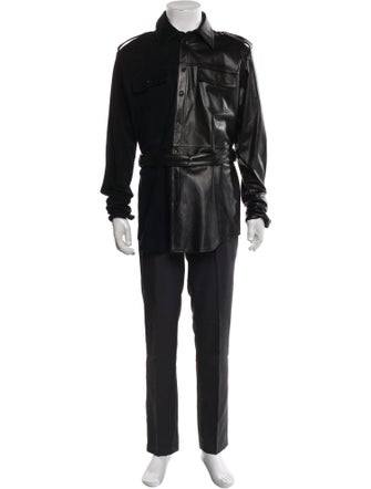 Peter Do Leather Trench Coat