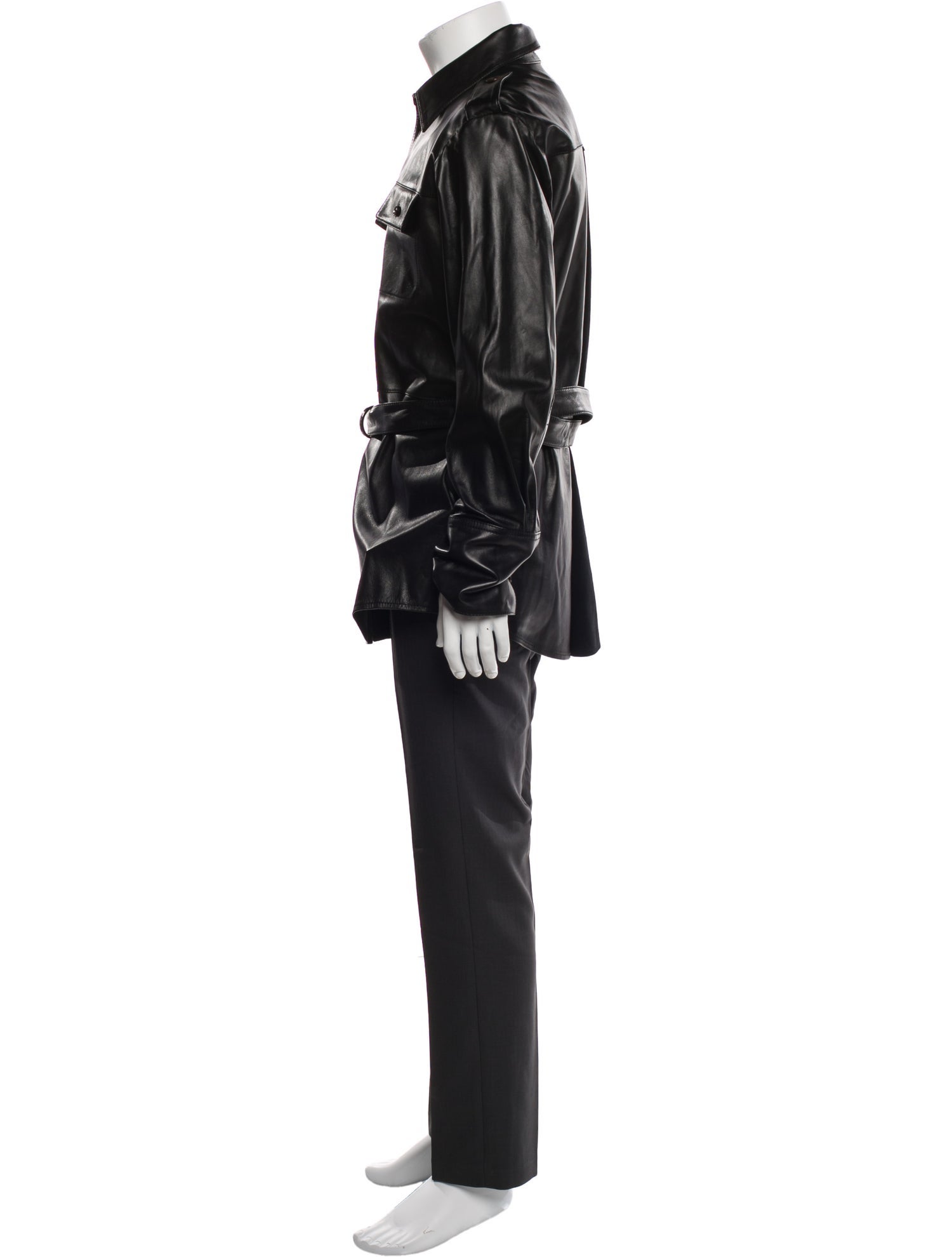 Peter Do Leather Trench Coat