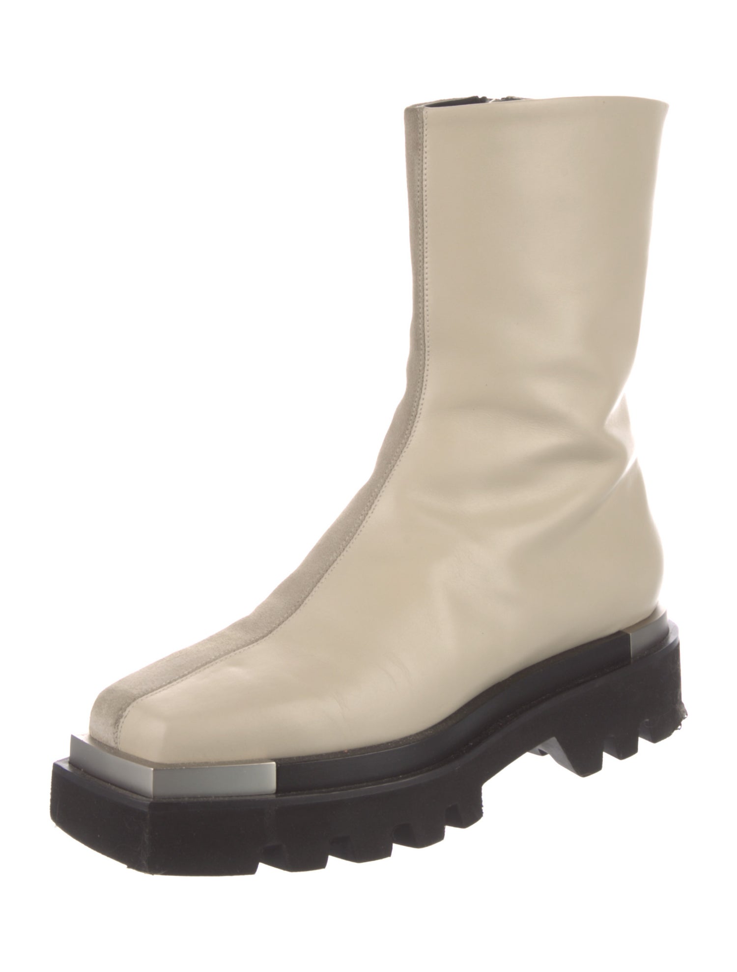 Peter Do Leather Combat Boots