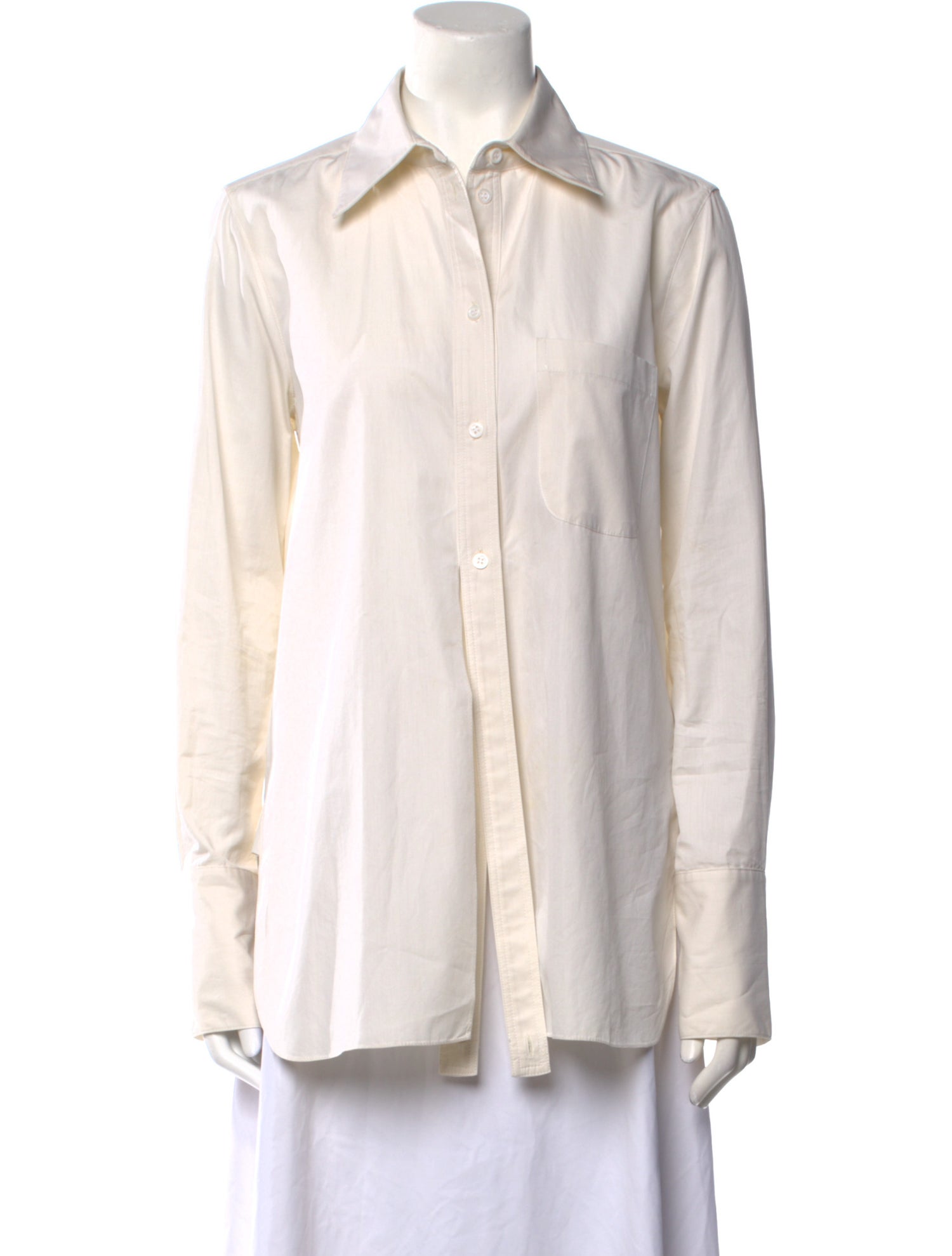 Peter Do Long Sleeve Button-Up Top